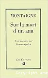 Sur la mort d'un ami