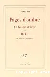 Pages d'ombres